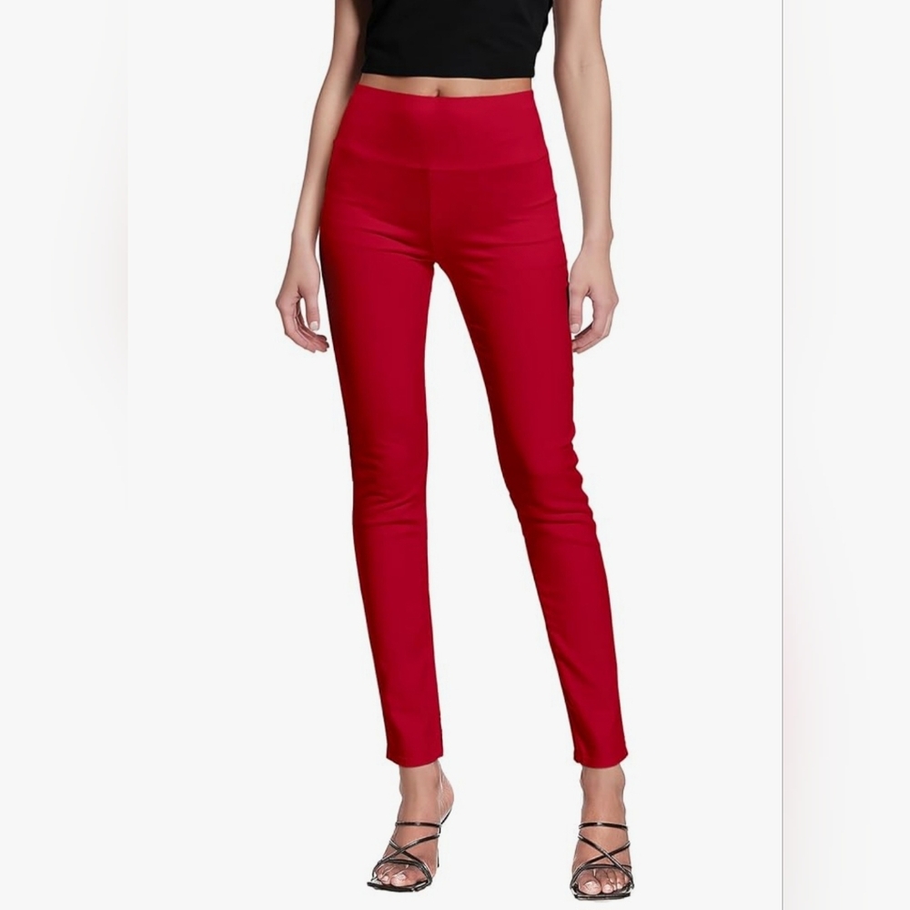 Hybrid & Company Super Comfy Stretch with Full Elastic Waist Pull On Red L long